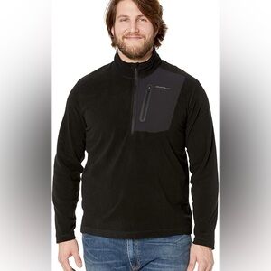 Eddie Bauer First Ascent Men's Black Half-Zip Jacket